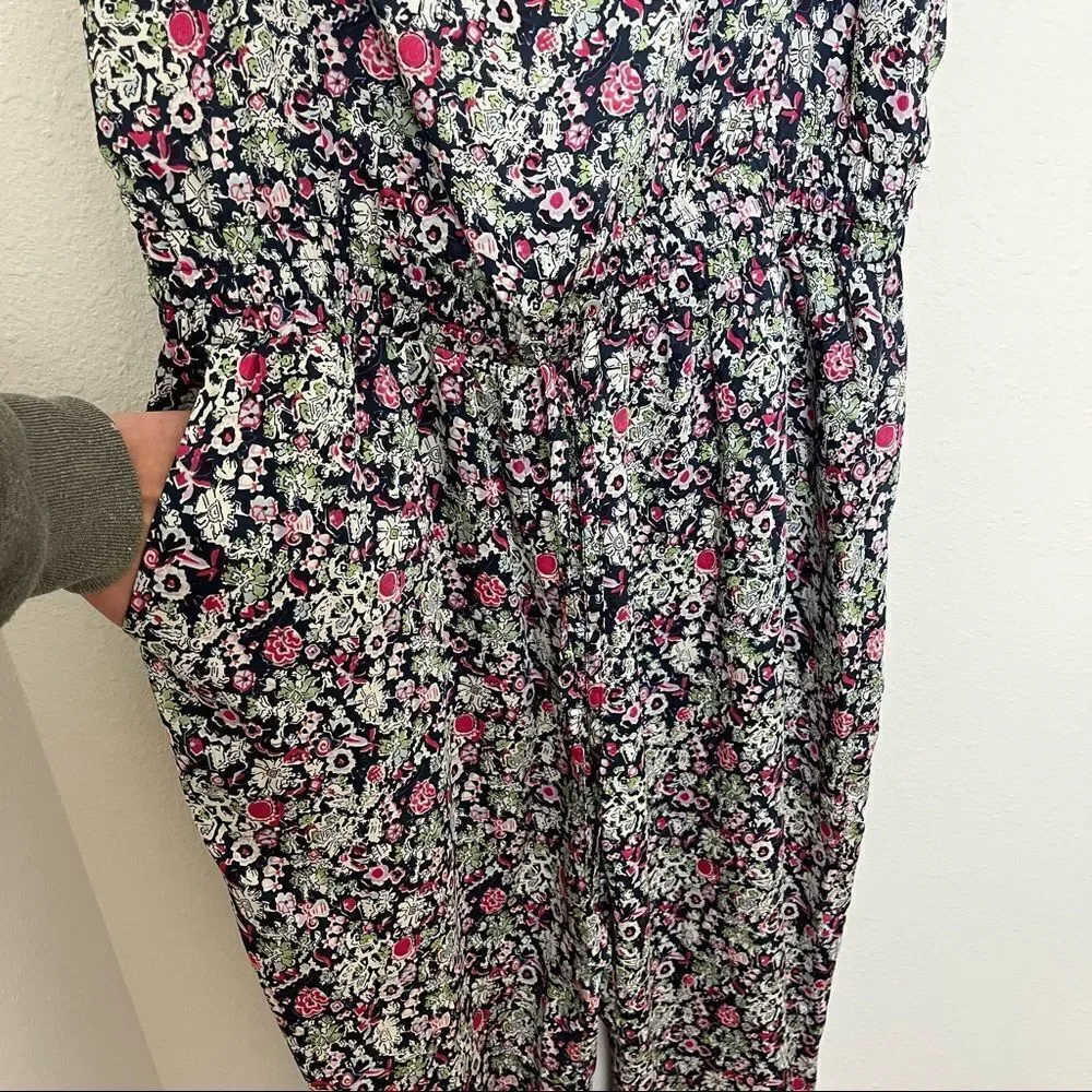 Cinq A Sept Finnley Party Floral Powder Blue Multi Jumpsuit - Picture 5 of 10